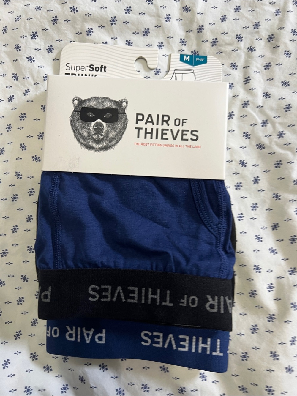 Pair of Thieves Men's Blue Boxer Briefs - SuperSoft